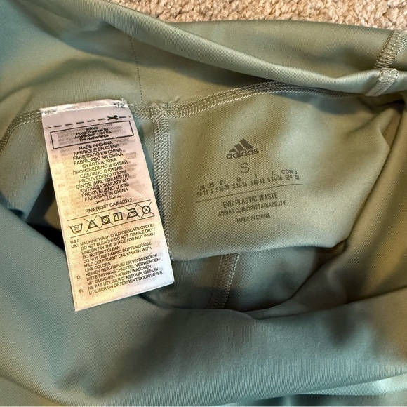 Green Adidas Leggings - Picture 2 of 2